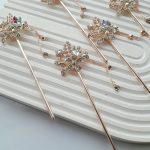 کانزاشی طرح گل آویزدار نگینی