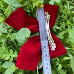 گیره فرانسوی مخمل طرح پاپیون