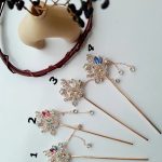 کانزاشی طرح گل آویزدار نگینی