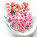 گیره قفلی مو گل نگین دار